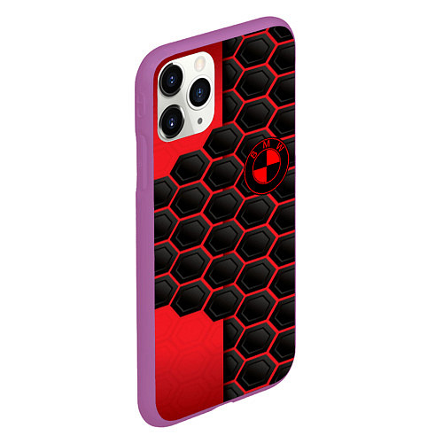 Чехол iPhone 11 Pro матовый BMW abstract auto / 3D-Фиолетовый – фото 2