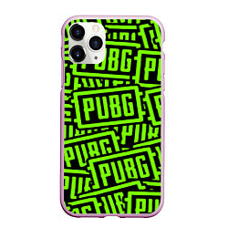 Чехол iPhone 11 Pro матовый PUBG pattern game, цвет: 3D-розовый