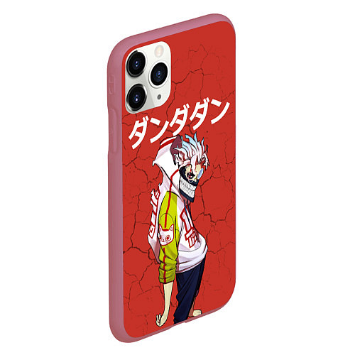 Чехол iPhone 11 Pro матовый Ken Takakura - Dandadan / 3D-Малиновый – фото 2