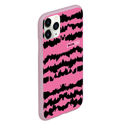 Чехол iPhone 11 Pro матовый Blackpink - girl group k-pop / 3D-Розовый – фото 2