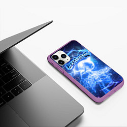 Чехол iPhone 11 Pro матовый Supercharged - The offspring, цвет: 3D-фиолетовый — фото 2