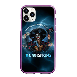 Чехол iPhone 11 Pro матовый The Offspring Let the Bad Times Roll, цвет: 3D-фиолетовый