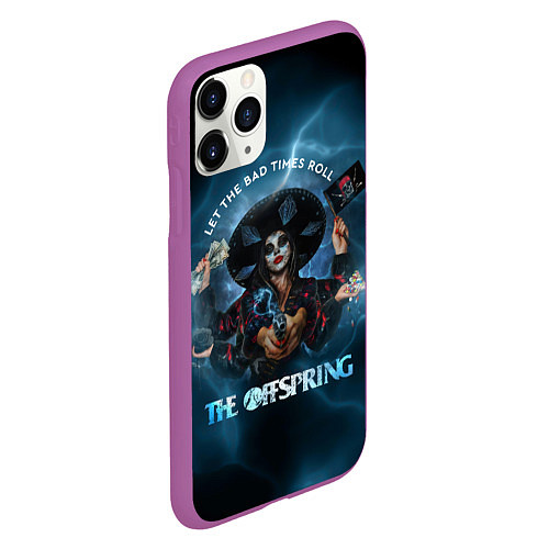 Чехол iPhone 11 Pro матовый The Offspring Let the Bad Times Roll / 3D-Фиолетовый – фото 2