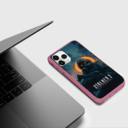 Чехол iPhone 11 Pro матовый Stalker 2, цвет: 3D-малиновый — фото 2
