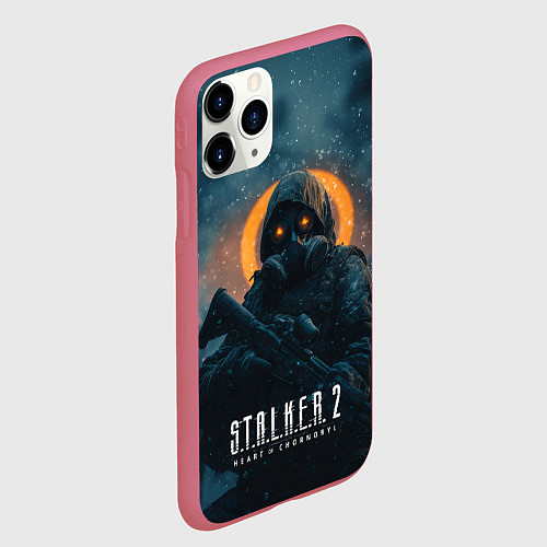Чехол iPhone 11 Pro матовый Stalker 2 / 3D-Малиновый – фото 2