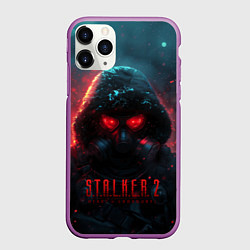 Чехол iPhone 11 Pro матовый Stalker 2 аномальная зона, цвет: 3D-фиолетовый