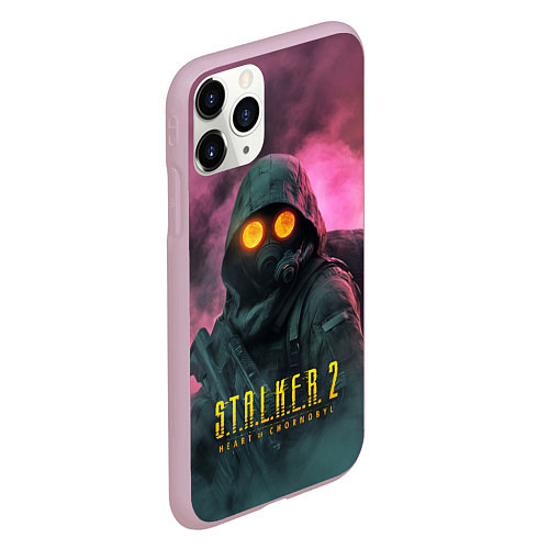 Чехол iPhone 11 Pro матовый Stalker 2 радиоактивный дым / 3D-Розовый – фото 2