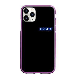 Чехол iPhone 11 Pro матовый FIAT logo auto, цвет: 3D-фиолетовый