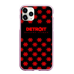 Чехол iPhone 11 Pro матовый Detroit become human winter steel, цвет: 3D-розовый