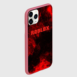 Чехол iPhone 11 Pro матовый Roblox space, цвет: 3D-малиновый — фото 2