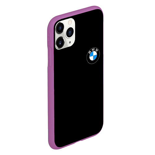 Чехол iPhone 11 Pro матовый BMW auto logo / 3D-Фиолетовый – фото 2