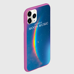Чехол iPhone 11 Pro матовый Moon music Coldplay, цвет: 3D-фиолетовый — фото 2