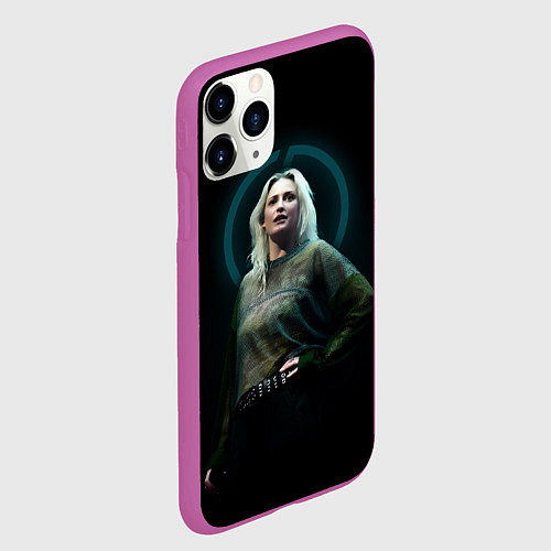 Чехол iPhone 11 Pro матовый Эмили Армстронг Linkin Park / 3D-Фиолетовый – фото 2