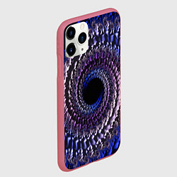 Чехол iPhone 11 Pro матовый Оптический стиль узор, цвет: 3D-малиновый — фото 2