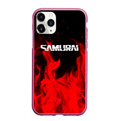 Чехол iPhone 11 Pro матовый Samurai fire red, цвет: 3D-малиновый