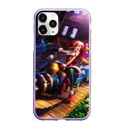 Чехол iPhone 11 Pro матовый Elf Jinx, цвет: 3D-светло-сиреневый