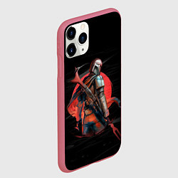 Чехол iPhone 11 Pro матовый Дин Джарин - Мандалорец, цвет: 3D-малиновый — фото 2