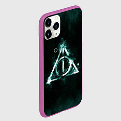 Чехол iPhone 11 Pro матовый Дары смерти, цвет: 3D-фиолетовый — фото 2