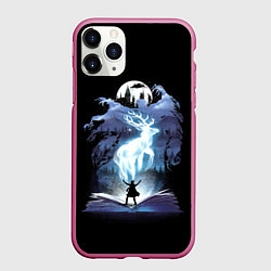 Чехол iPhone 11 Pro матовый Harry Potter patronus and dementors, цвет: 3D-малиновый