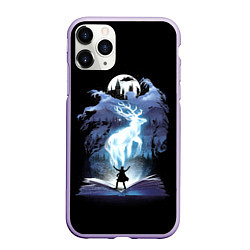 Чехол iPhone 11 Pro матовый Harry Potter patronus and dementors, цвет: 3D-светло-сиреневый