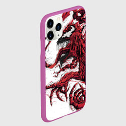 Чехол iPhone 11 Pro матовый Carnage - Symbiot, цвет: 3D-фиолетовый — фото 2