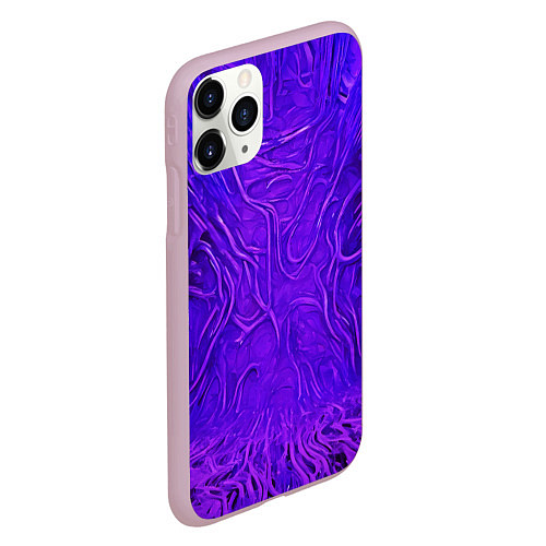 Чехол iPhone 11 Pro матовый Фиолетовый симбионт / 3D-Розовый – фото 2