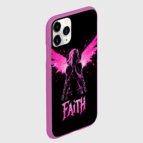 Чехол iPhone 11 Pro матовый Jinx faith - Arcane / 3D-Фиолетовый – фото 2