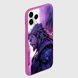 Чехол iPhone 11 Pro матовый Thor - Neon rain, цвет: 3D-фиолетовый — фото 2