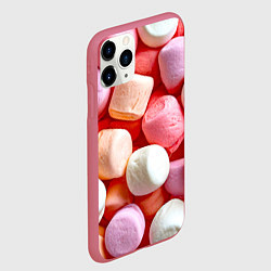 Чехол iPhone 11 Pro матовый Маршмэллоу, цвет: 3D-малиновый — фото 2