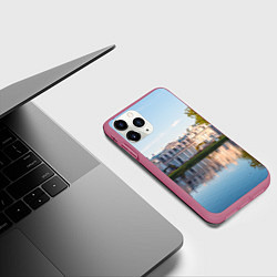 Чехол iPhone 11 Pro матовый Китайский дворец в Ораниенбауме, цвет: 3D-малиновый — фото 2