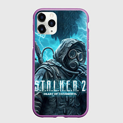 Чехол iPhone 11 Pro матовый S t a l k e r 2 heart of Chornobyl, цвет: 3D-фиолетовый