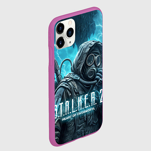 Чехол iPhone 11 Pro матовый S t a l k e r 2 heart of Chornobyl / 3D-Фиолетовый – фото 2