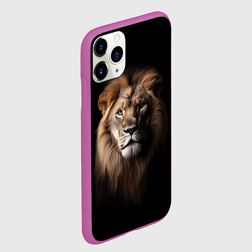 Чехол iPhone 11 Pro матовый Mufasa / 3D-Фиолетовый – фото 2