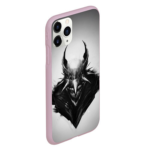 Чехол iPhone 11 Pro матовый Batman who laughs / 3D-Розовый – фото 2