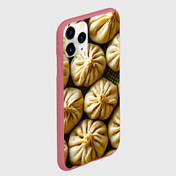 Чехол iPhone 11 Pro матовый Хинкали, цвет: 3D-малиновый — фото 2