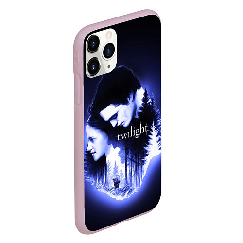 Чехол iPhone 11 Pro матовый Twilight Bella and Edward / 3D-Розовый – фото 2