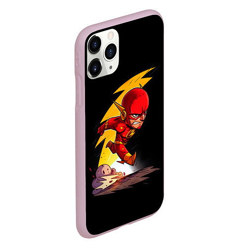 Чехол iPhone 11 Pro матовый Chibi Flash / 3D-Розовый – фото 2