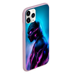 Чехол iPhone 11 Pro матовый Black Panther, цвет: 3D-розовый — фото 2