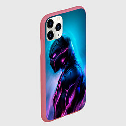 Чехол iPhone 11 Pro матовый Black Panther, цвет: 3D-малиновый — фото 2