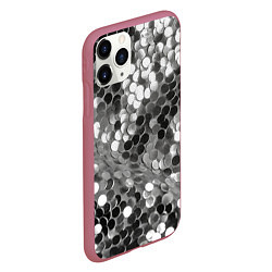 Чехол iPhone 11 Pro матовый Блистание, цвет: 3D-малиновый — фото 2