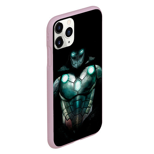 Чехол iPhone 11 Pro матовый Iron Doom / 3D-Розовый – фото 2