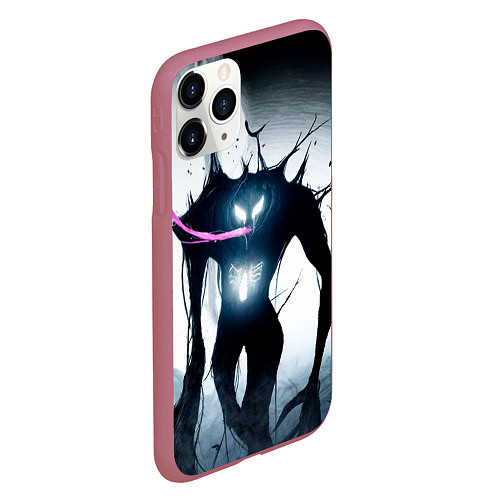 Чехол iPhone 11 Pro матовый Venom in the forest / 3D-Малиновый – фото 2