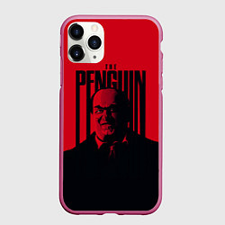 Чехол iPhone 11 Pro матовый Освальд Кобб Пингвин, цвет: 3D-малиновый