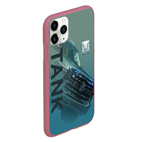 Чехол iPhone 11 Pro матовый Tank 500 / 3D-Малиновый – фото 2