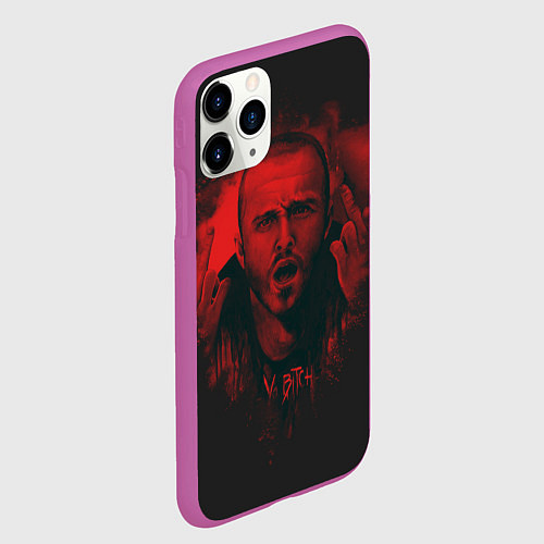 Чехол iPhone 11 Pro матовый Jesse Pinkman / 3D-Фиолетовый – фото 2