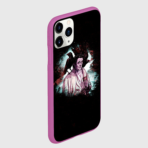 Чехол iPhone 11 Pro матовый Wednesday / 3D-Фиолетовый – фото 2