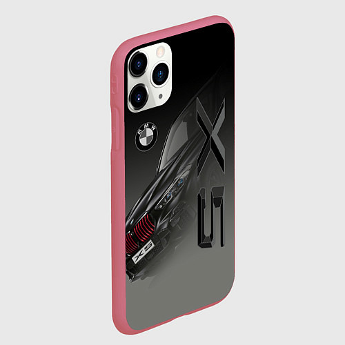 Чехол iPhone 11 Pro матовый X 5 / 3D-Малиновый – фото 2