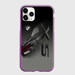 Чехол iPhone 11 Pro матовый X 5, цвет: 3D-фиолетовый