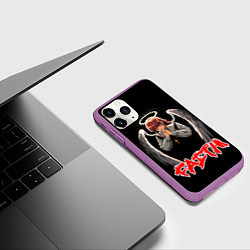 Чехол iPhone 11 Pro матовый Makima faith - Chainsaw man, цвет: 3D-фиолетовый — фото 2