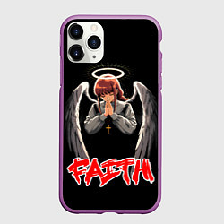 Чехол iPhone 11 Pro матовый Makima faith - Chainsaw man